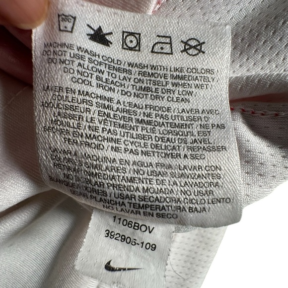 Nike Team Dri-FIT Lancers #22 Basketball Jersey White Red Medium M 392905-109 - Picture 8 of 12